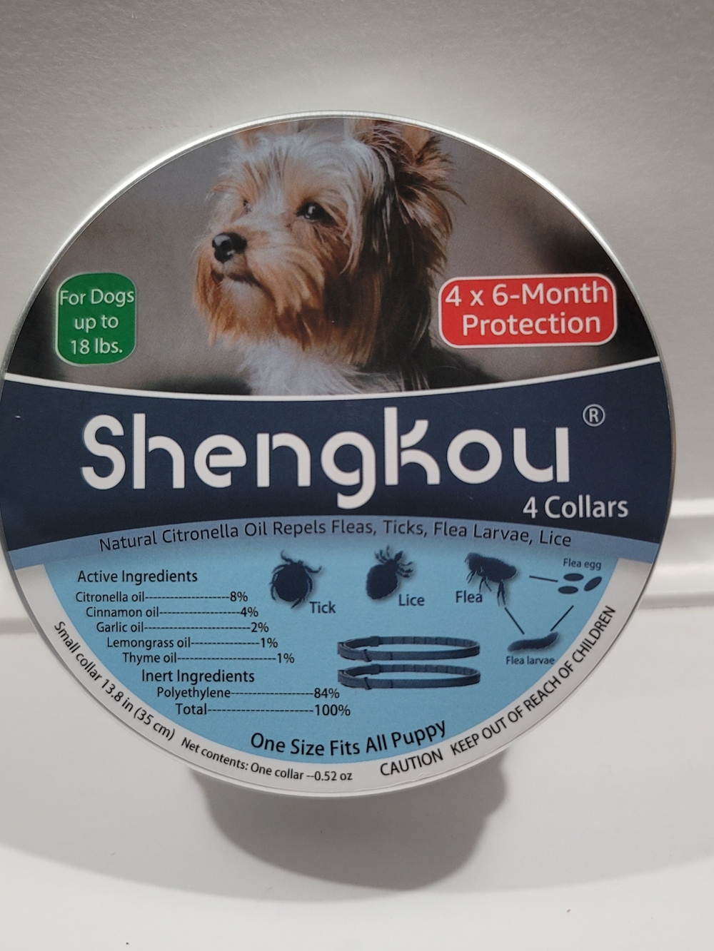 Shengkou Natural Citronella Dog Flea & Tick Collars